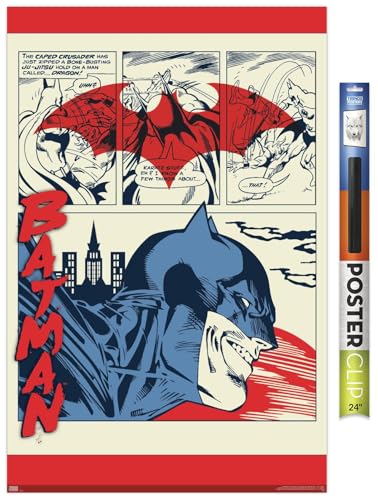 Trends International DC Comics Batman comic panels wall poster with poster clips